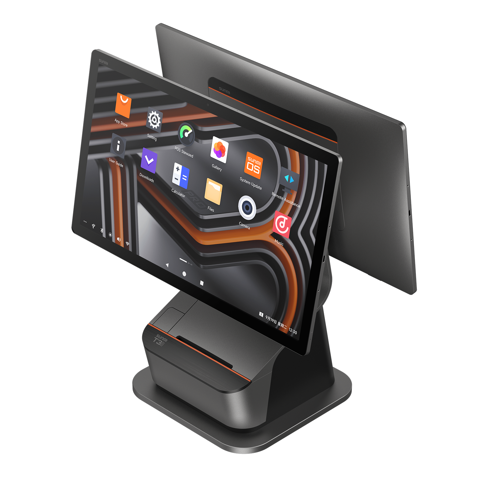 Sunmi T3 Pro Max dual-screen counter terminal